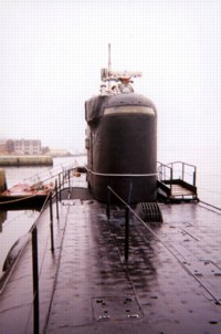 Looking towards the sail